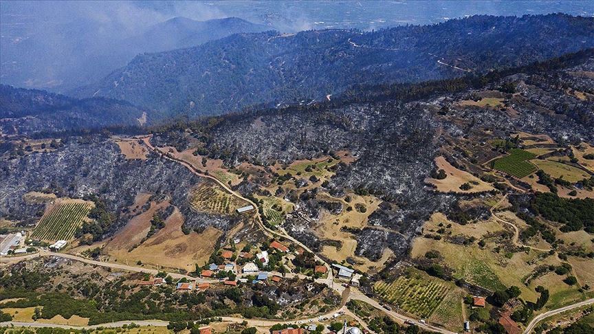 Manisa'daki orman yangını kısmen kontrol altına alındı