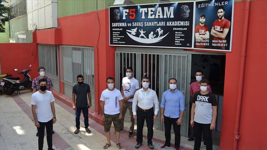 Ulusal JuJitsu Federasyonu Başkanı Şevki Erdoğan spor kulübü açılışına katıldı