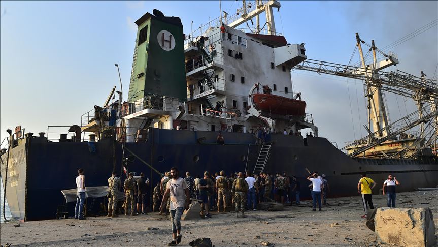 Beirut port, a major shipping point under rubble