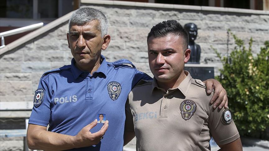 bekci babanin polis oglu ile bekci