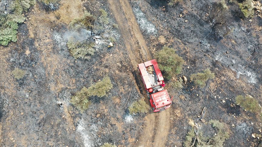 Muğla'daki orman yangını 17 saatte söndürüldü
