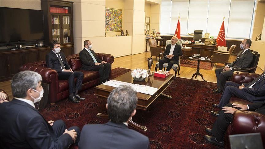 Anadolu Agency management visits main opposition head