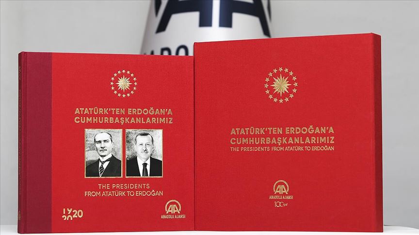 AA'dan 'Atatürk'ten Erdoğan'a Cumhurbaşkanlarımız' albümü
