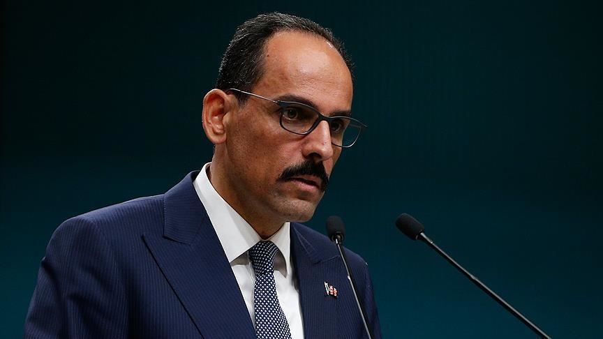 Cumhurbaşkanlığı Sözcüsü Kalın'dan 'İsrail-BAE anlaşması'na tepki
