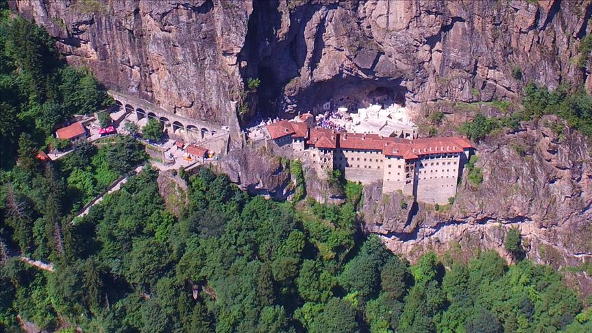 Sumela Monastery ready for Litany of the Blessed