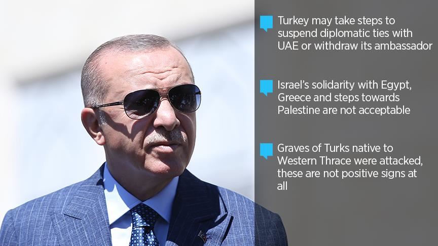 Turkey may suspend ties with UAE, withdraw ambassasdor