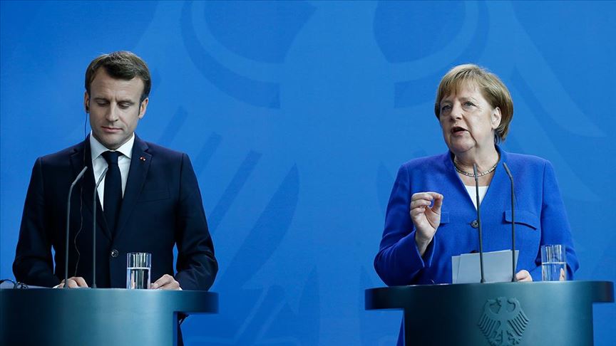 Macron ve Merkel&#39;den &#39;Doğu Akdeniz&#39; açıklaması