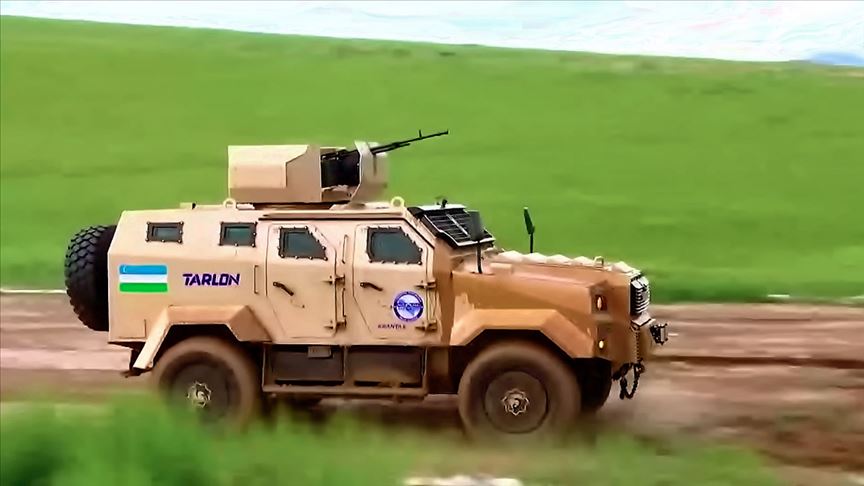 Özbekistan'da Türk zırhlısı 'Ejder Yalçın'a benzer prototip araç ortaya çıktı