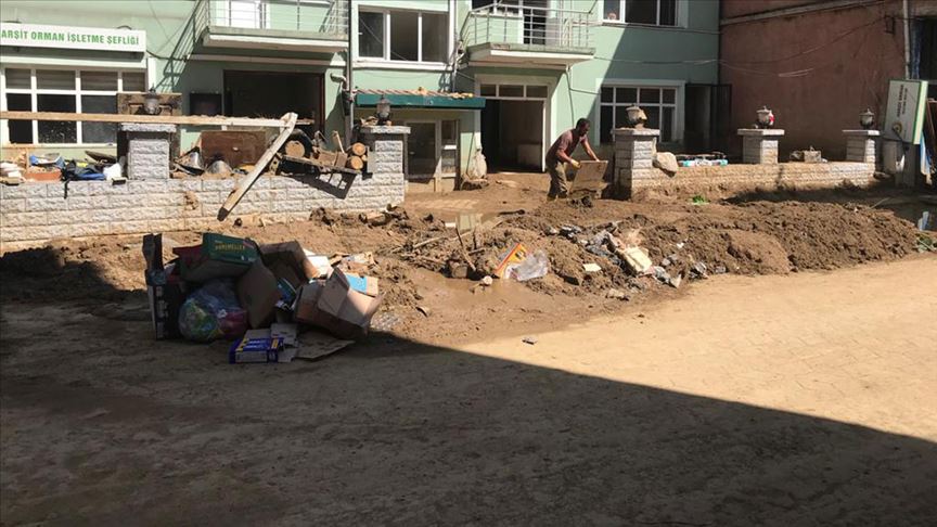 Giresun Doğankent'teki selin yeni görüntüleri ortaya çıktı