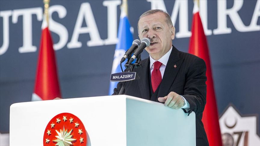 Cumhurbaşkanı Erdoğan: Biz nasıl kimsenin toprağına göz dikmiyorsak, bize ait olanlardan da taviz vermeyeceğiz