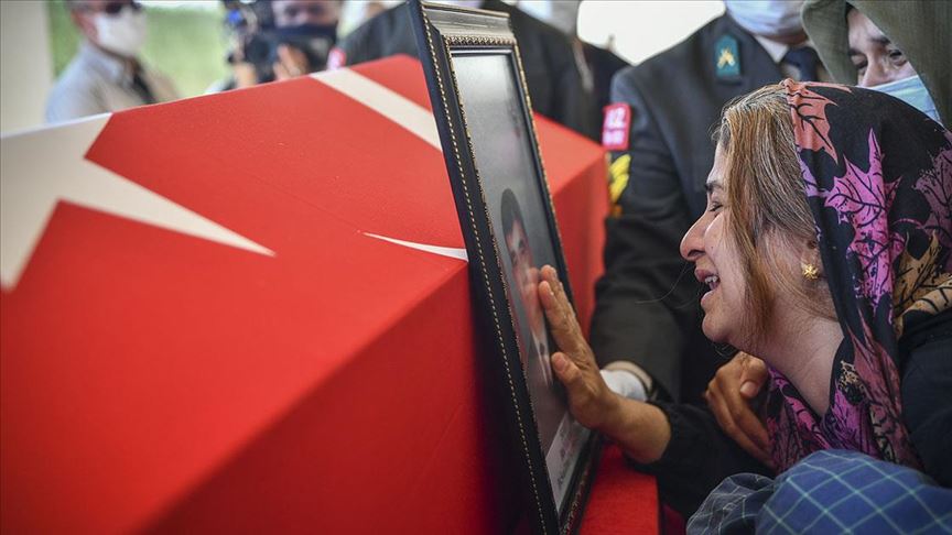 Şehit Hava Savunma Uzman Çavuş Bilal Yılmaz son yolculuğuna uğurlandı