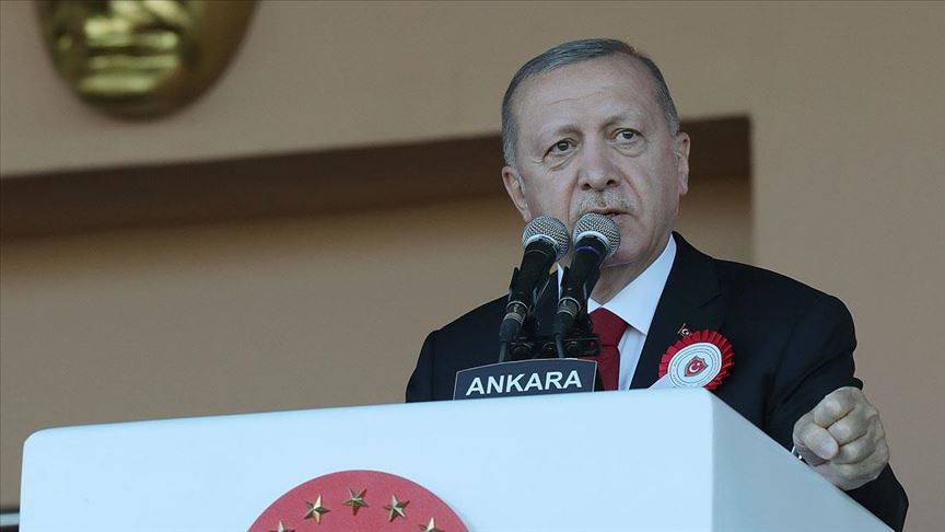 Cumhurbaşkanı Erdoğan: Karada, denizde ve havada karşımıza çıkacak herkes Türkiye'nin kararlılığını gördü