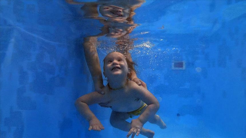 Down Sendromlu Cocuklarin Su Alti Heyecani