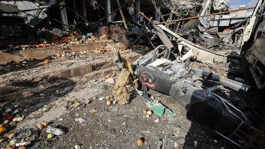Теракт на рынке в Идлибе, 11 раненных