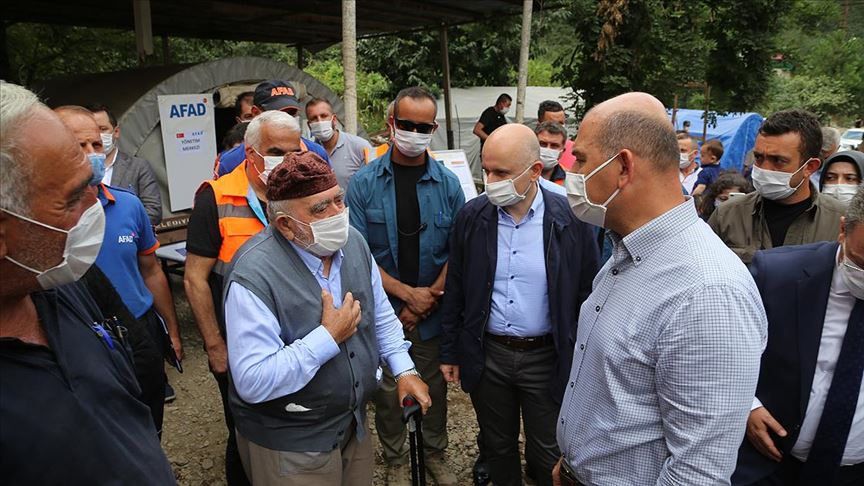 Bakanlar Soylu ve Karaismailoğlu Giresun'da incelemelerde bulundu