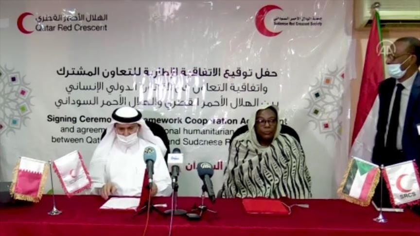 اتفاقية بين الهلال الأحمر السوداني ونظيره القطري لمواجهة السيول