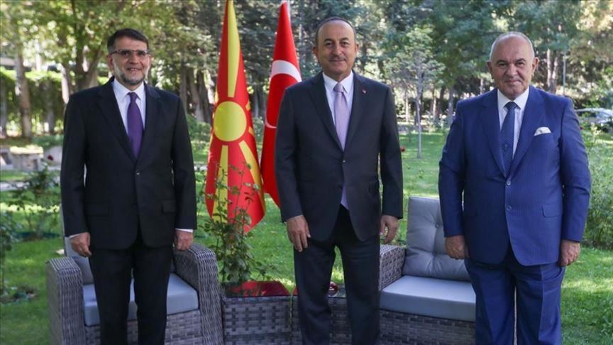 Turkish foreign minister meets N. Macedonia officials