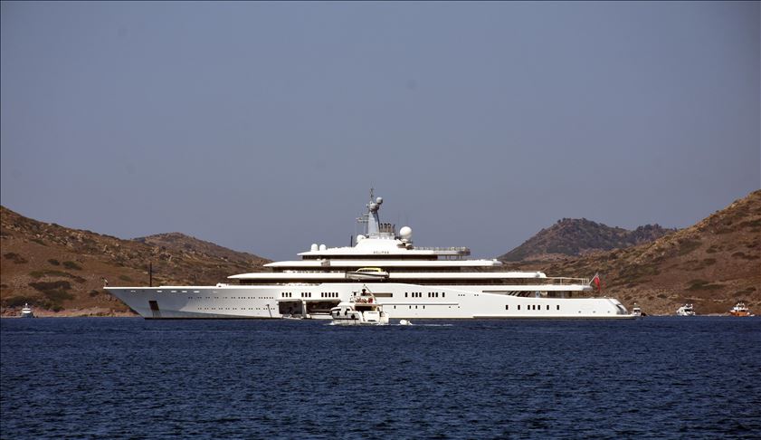 Turquie: Le yacht ultra-luxe de Roman Abramovitch a jeté l'ancre à Bodrum