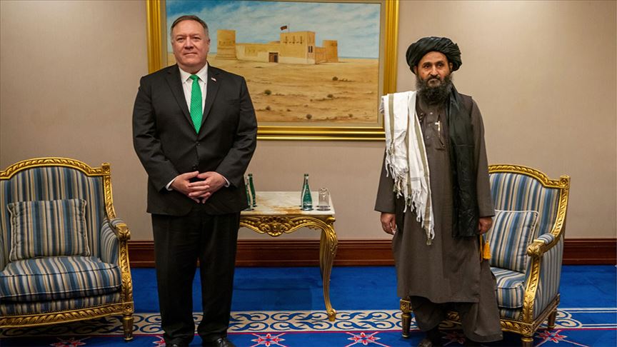 ABD Dışişleri Bakanı Pompeo Taliban liderleri ile görüştü