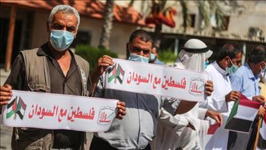 غزة.. وقفة تضامنا مع السودان