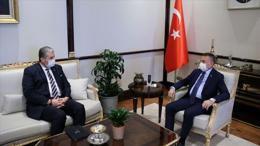 Cumhurbaşkanı Yardımcısı Oktay, MÜSİAD Başkanı Kaan'ı kabul etti