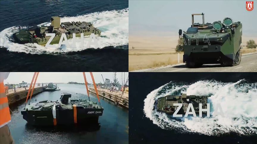 Deniz piyadesinin yeni aracı ZAHA'nın testlerinde bir aşama daha geçildi