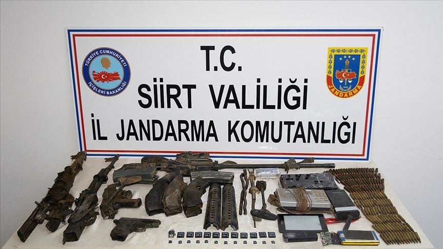 Turkish forces seize arms, ammunition belonging to PKK