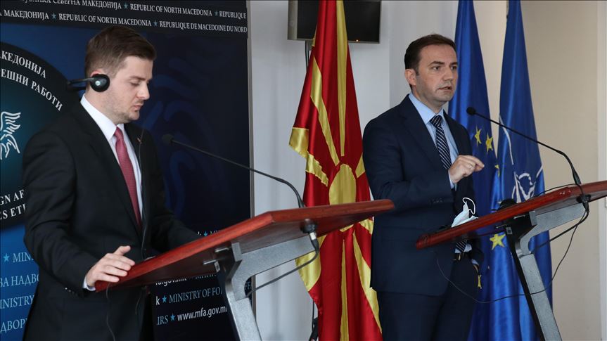Ministri i Jashtëm i Shqipërisë, Gent Cakaj vizitë në Maqedoninë e Veriut