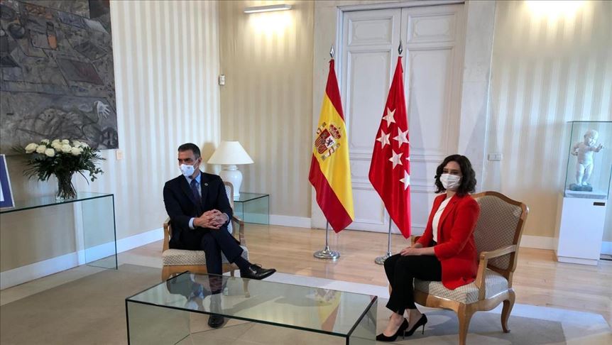 España: Sánchez y Ayuso acuerdan “espacio de cooperación” en Madrid para controlar la pandemia