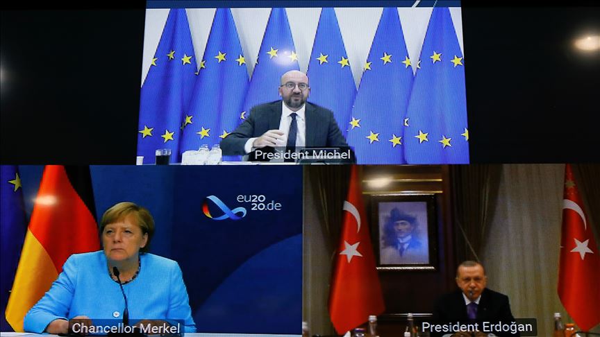 Turkish, German leaders, EU head hold video meeting