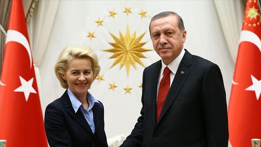 Эрдоган провел переговоры с главой Еврокомиссии