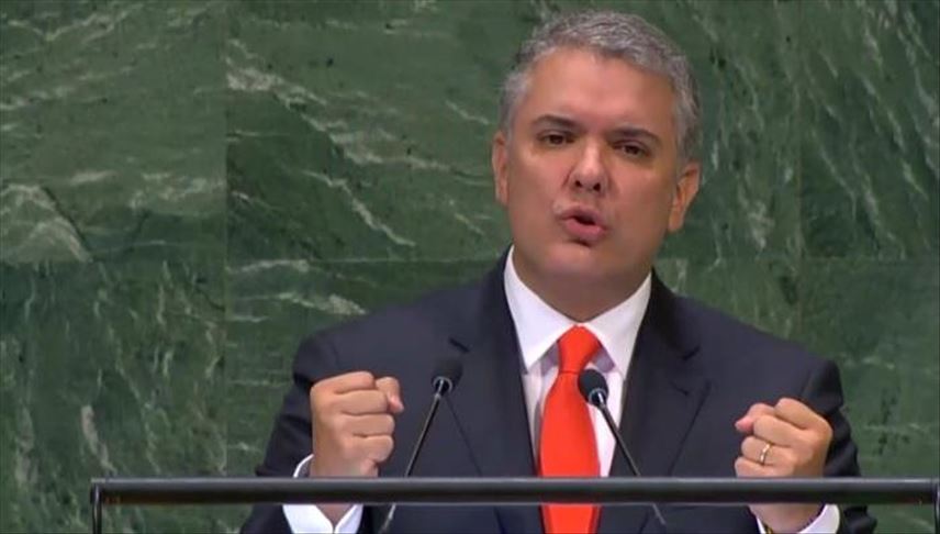 Presidente de Colombia rinde homenaje a los líderes sociales ante la ONU