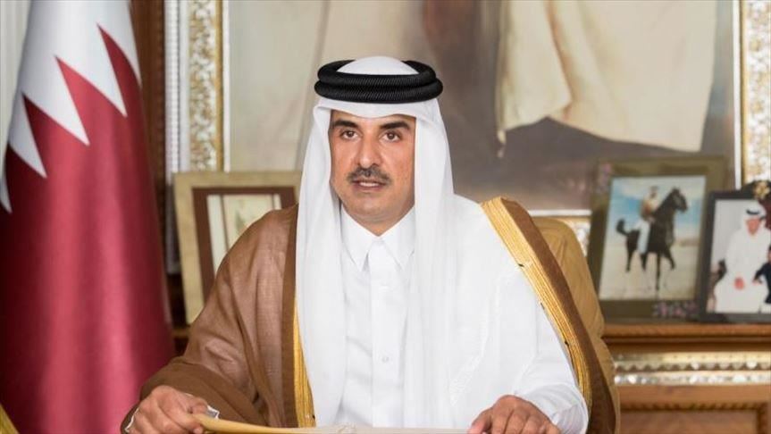 أمير قطر يتلقى رسالة من ولي عهد الكويت