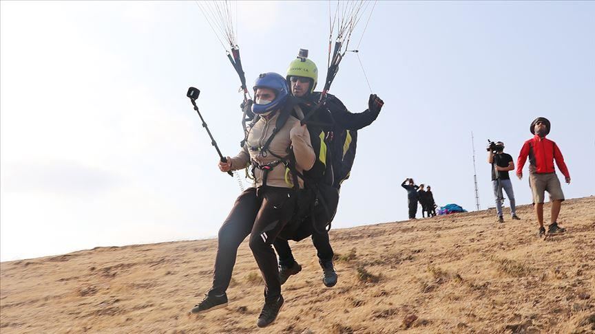 Visually impaired man’s dream of paragliding comes true