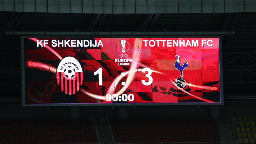Liga e Evropës, Shkëndija eliminohet nga Tottenham me rezultat 1-3
