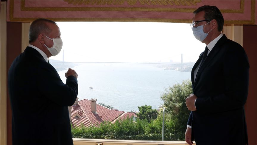 الرئيس أردوغان يلتقي نظيره الصربي في إسطنبول