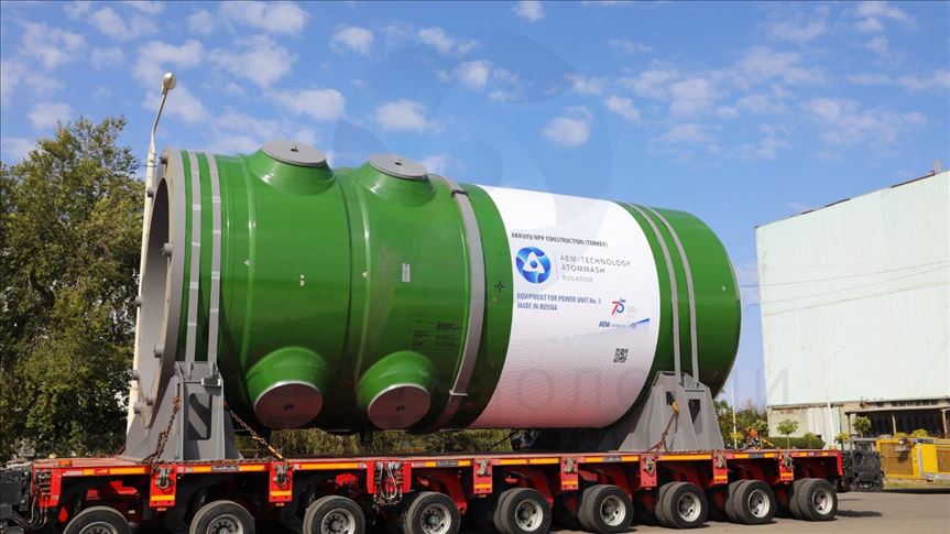 В Турции отправлен корпус реактора для первого энергоблока АЭС «Аккую»