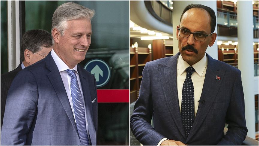 Cumhurbaşkanlığı Sözcüsü Kalın, ABD Ulusal Güvenlik Danışmanı O'Brien ile telefonda görüştü