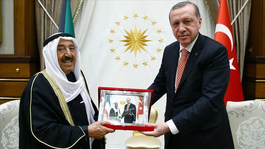 Erdoğan'dan Kuveyt Emiri Sabah el-Ahmed el-Cabir es-Sabah için taziye mesajı