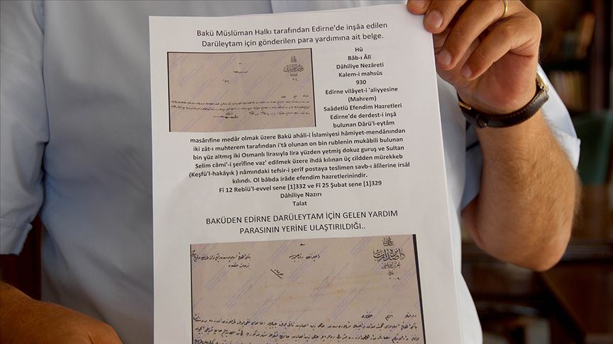 Türkiye ve Azerbaycan dostluğu arşiv belgelerinde de ortaya çıktı