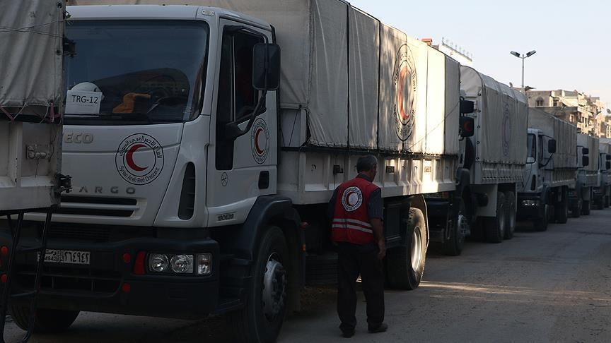 UN sends 16 truckloads of aid to Idlib, N.Syria