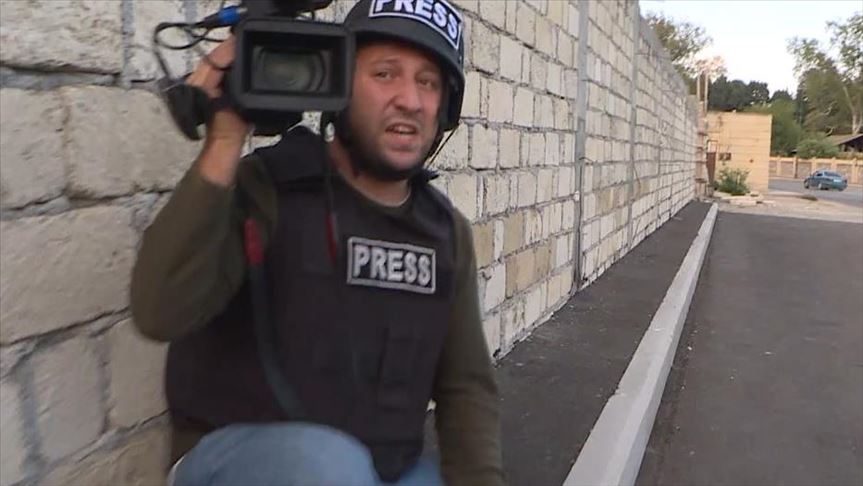 Turkish reporters face Armenian shelling in Azerbaijan