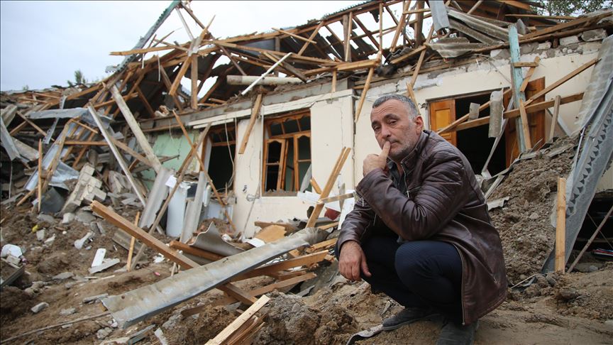 روایتی از نجات یک خانواده آذربایجانی در پی اصابت موشک ارمنستان به مناطق مسکونی