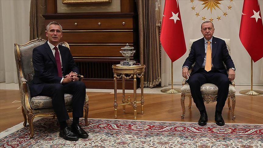 Turkish leader, NATO chief hold talks in Ankara 