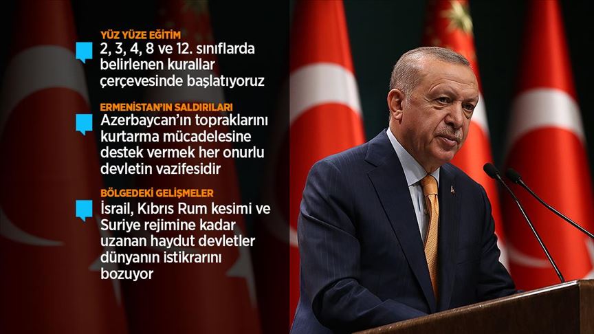 Cumhurbaşkanı Erdoğan: Yüz yüze eğitimin kapsamı genişletildi