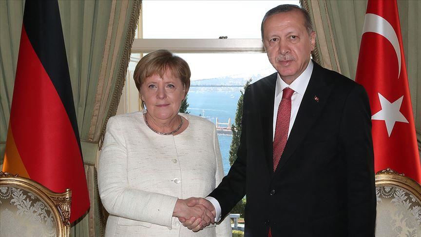 Turkish, German leaders discuss ongoing regional issues