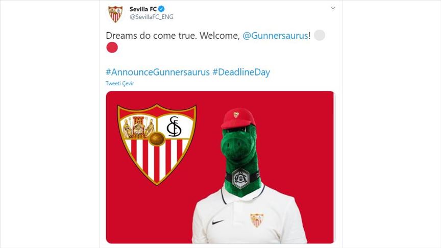 Football: Spanish club Sevilla hires ex-Arsenal mascot