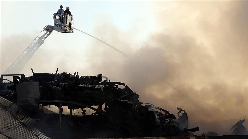 Baskentte Hurdacilar Sanayi Sitesi Nde Cikan Yanginda 5 Dukkan Kullanilamaz Hale Geldi