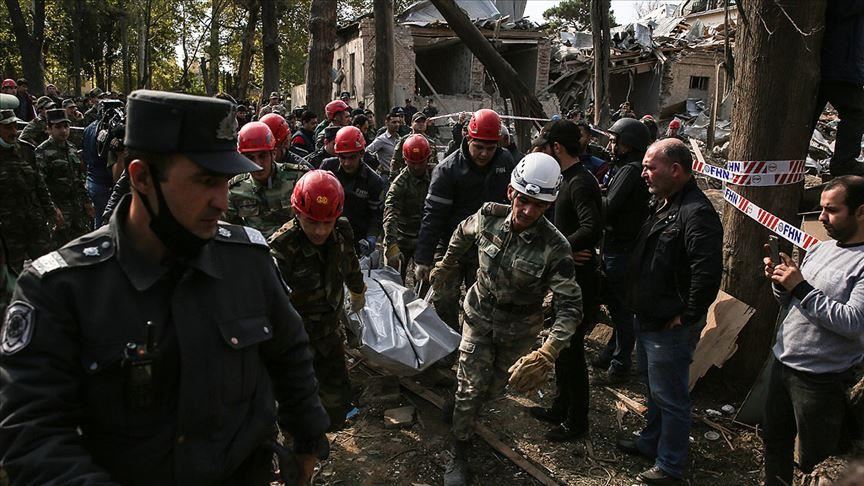 أذربيجان ارتفاع قتلى هجمات الجيش الأرميني إلى 41 مدنيا