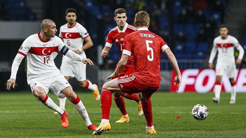 تساوی تیم‌های‌ ملی فوتبال ترکیه و روسیه در لیگ ملت‌های اروپا